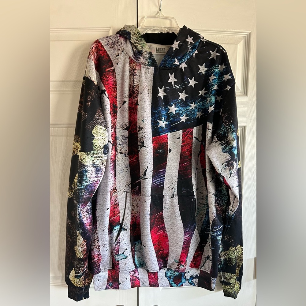 Men’s Luger Tactical Gear USA Sweatshirt Hoodie